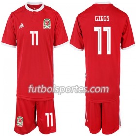 Camisetas Gales Giggi 11 Niño Primera Equipacion 2018/2019